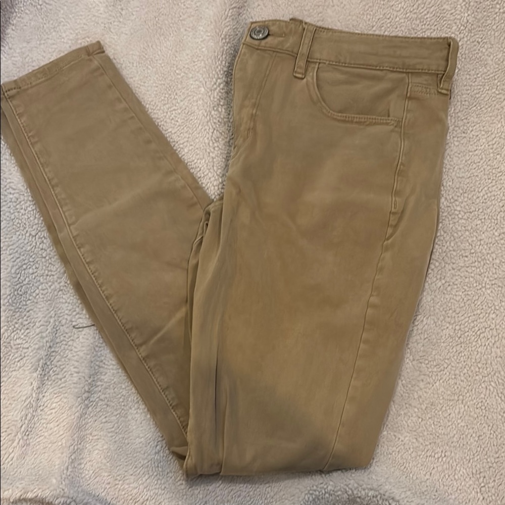 American Eagle Outfitters Tan Skinny Pants